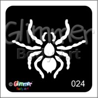 Glitter tattoo 024 Spider Pack Of 5 (024 Spider Pack Of 5)